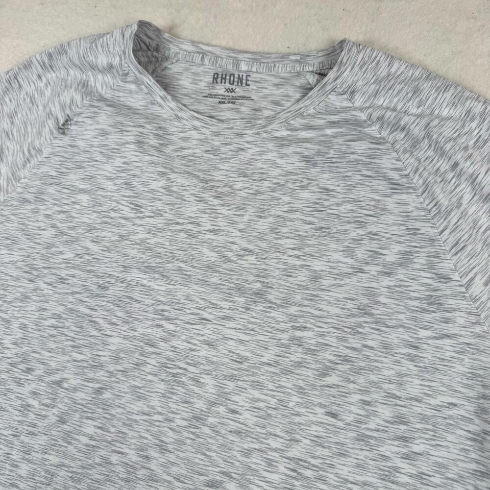 Rhone Shirt Mens Size 2XL Gray Short Sleeve Athletic Training Performance